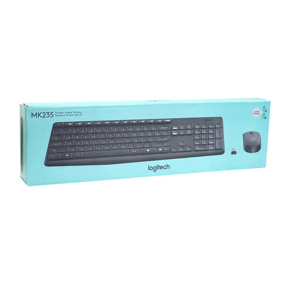 Ensemble de clavier et souris sans fil LOGITECH MK235 - Réusiné