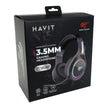 Casque de jeu rétroéclairé RVB avec fil et microphone - 3.5 mm/USB