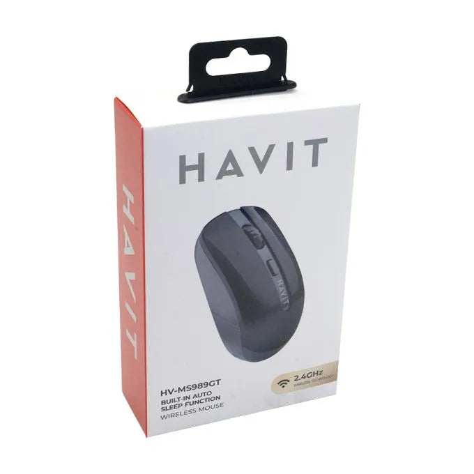 Souris sans fil HAVIT à 4 boutons - 1600 DPI - Noir