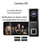 Sonnette Wi-Fi intelligente filaire HEATH ZENITH avec caméra HD - Noir