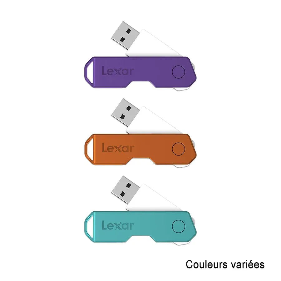 Clé USB 2.0 LEXAR TwistTurn2 - 32 Go - Couleurs variées