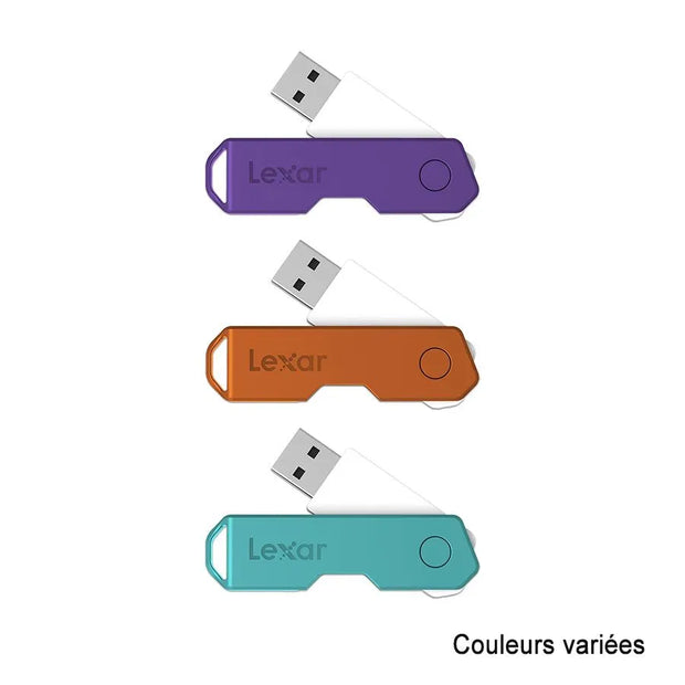 Clé USB 2.0 LEXAR TwistTurn2 - 32 Go - Couleurs variées