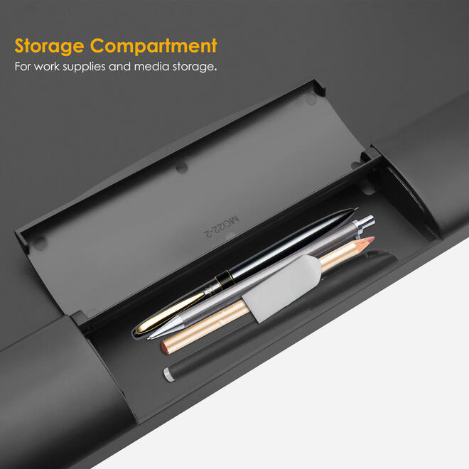 Grand plateau coulissant sous le bureau pour clavier et souris avec pince en C