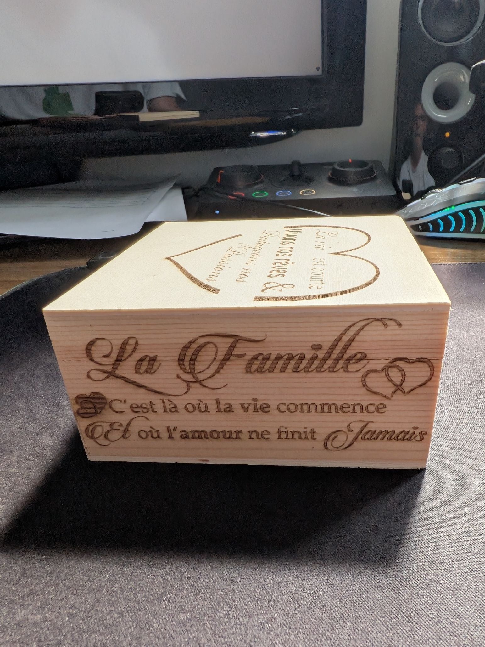 Boîtes à bijoux en bois vintage avec couvercles à charnières