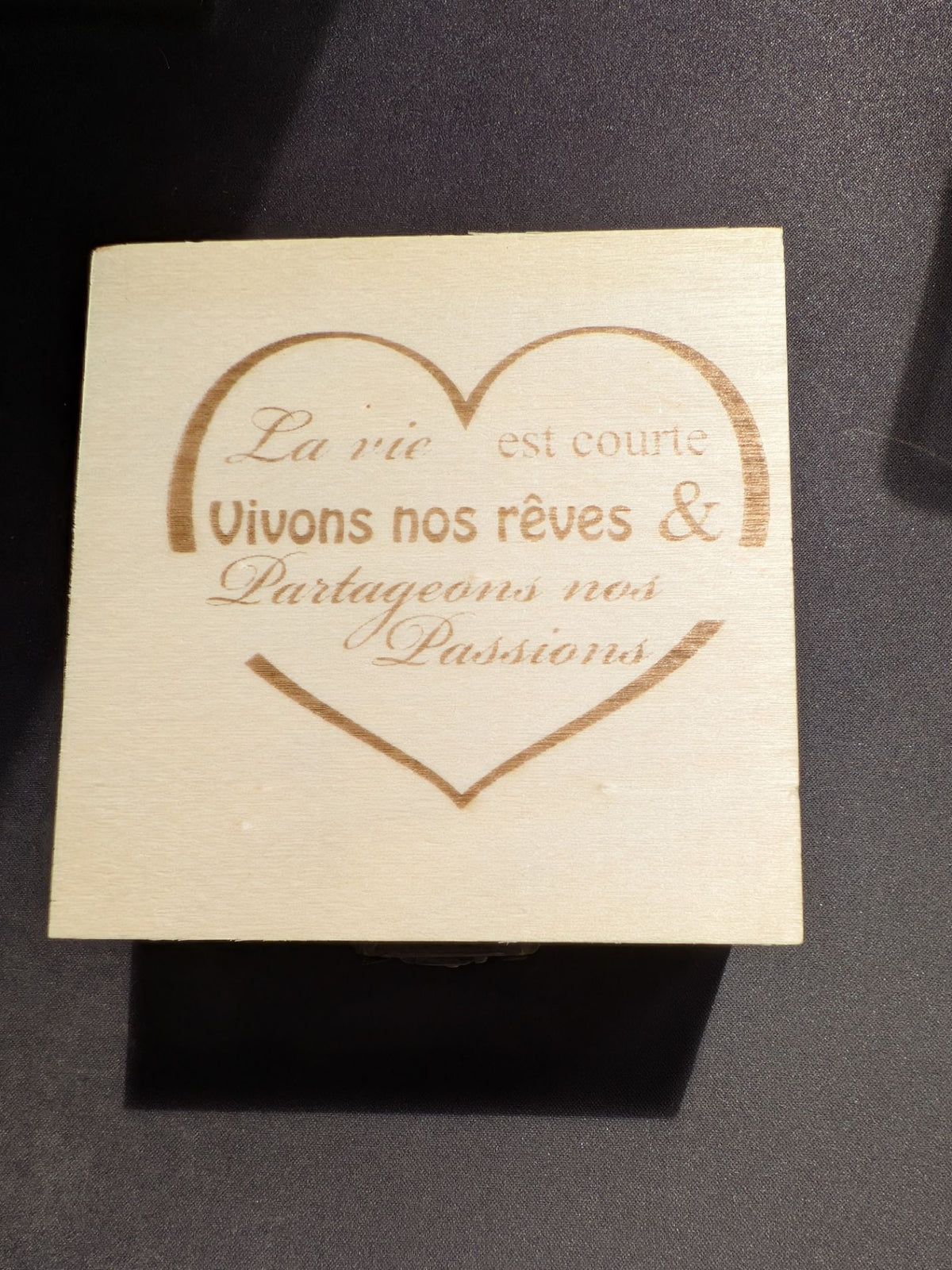 Boîtes à bijoux en bois vintage avec couvercles à charnières