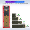 Boîtier de disque SSD USB 118.11 pouces, station d'accueil de disque dur NVME