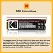 Disque SSD M.2 NVMe PCIe 3.0x4 Kodak de stockage interne