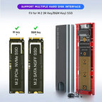 Boîtier de disque SSD USB 118.11 pouces, station d'accueil de disque dur NVME
