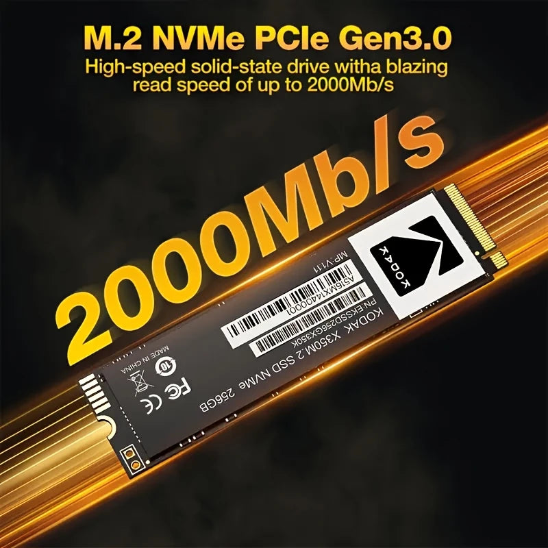 Disque SSD M.2 NVMe PCIe 3.0x4 Kodak de stockage interne