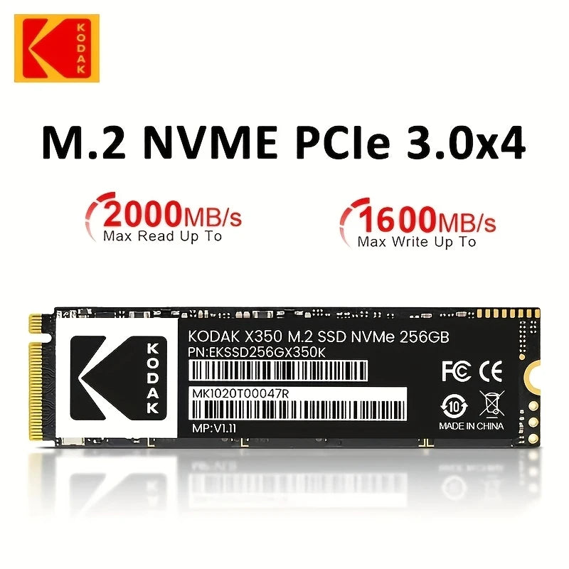 Disque SSD M.2 NVMe PCIe 3.0x4 Kodak de stockage interne