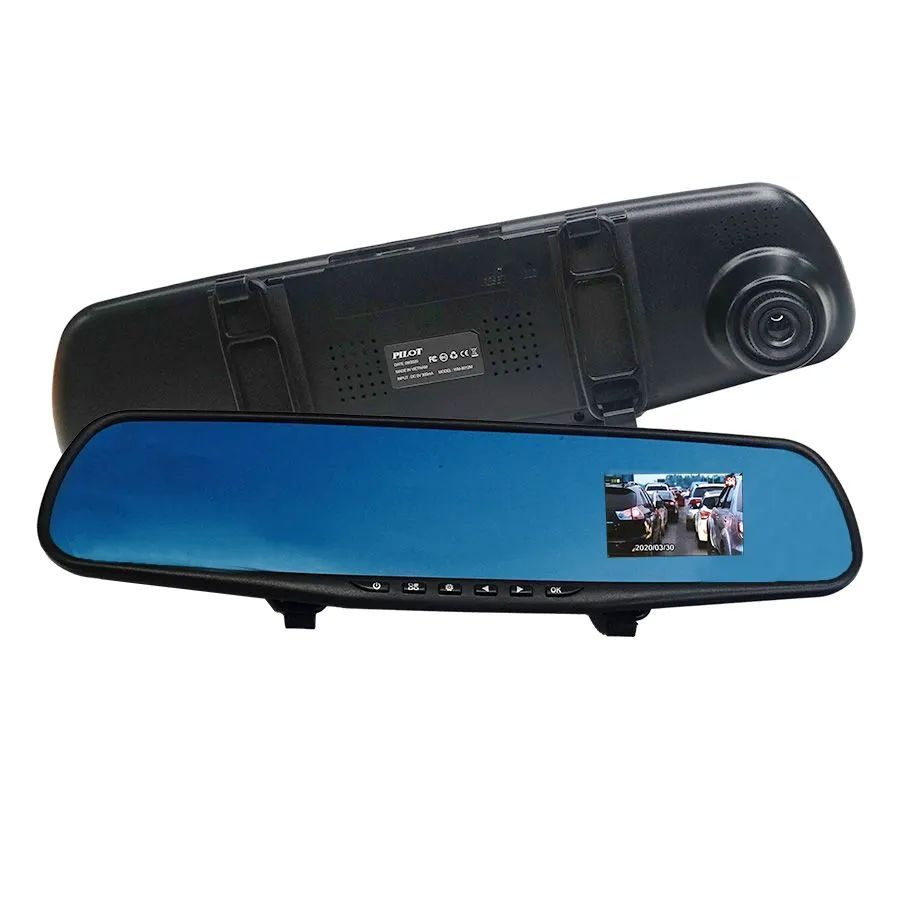 Rétroviseur avec caméra 720p HD et écran d'affichage ACL de 2.4'' - 8 Go