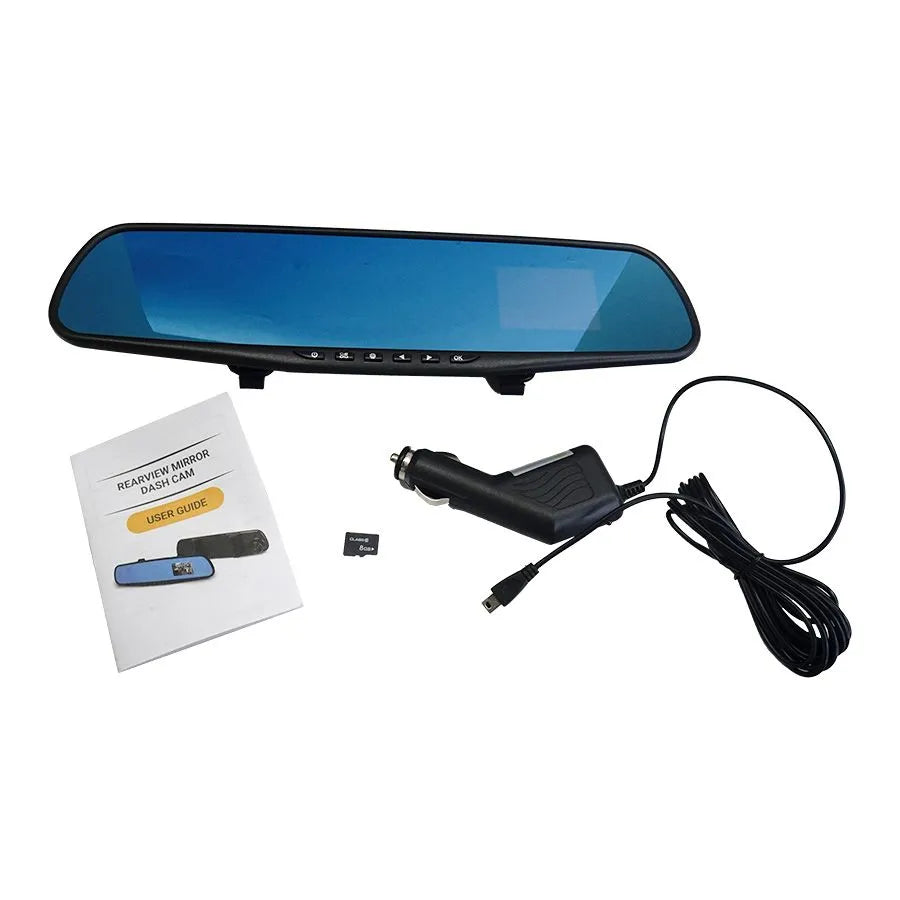 Rétroviseur avec caméra 720p HD et écran d'affichage ACL de 2.4'' - 8 Go