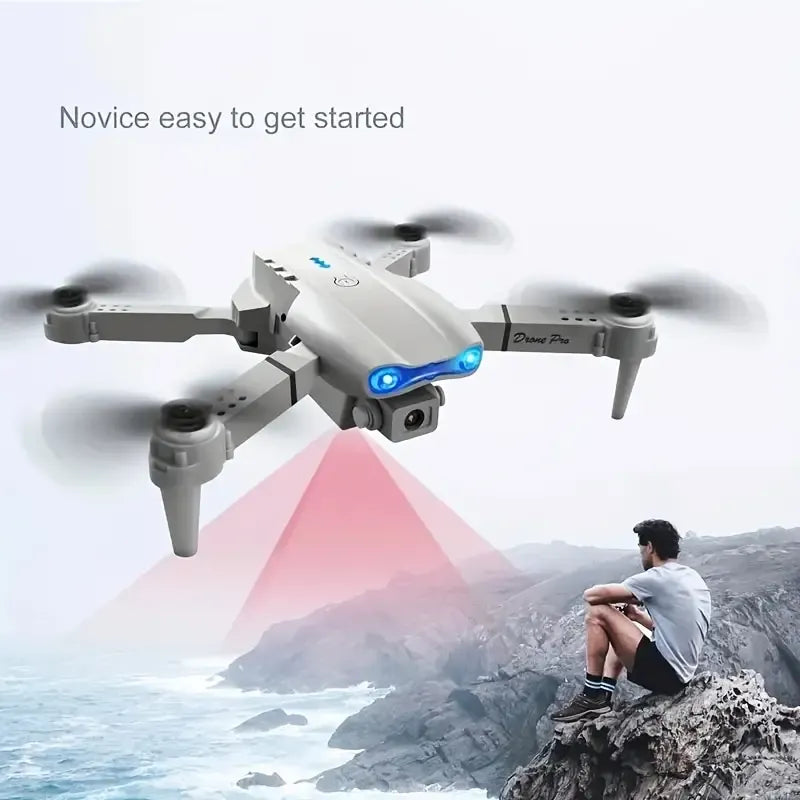 Drone avec double caméra, trois batteries, contrôle par application mobile