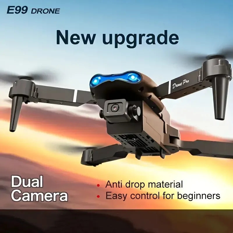 Drone avec double caméra, trois batteries, contrôle par application mobile