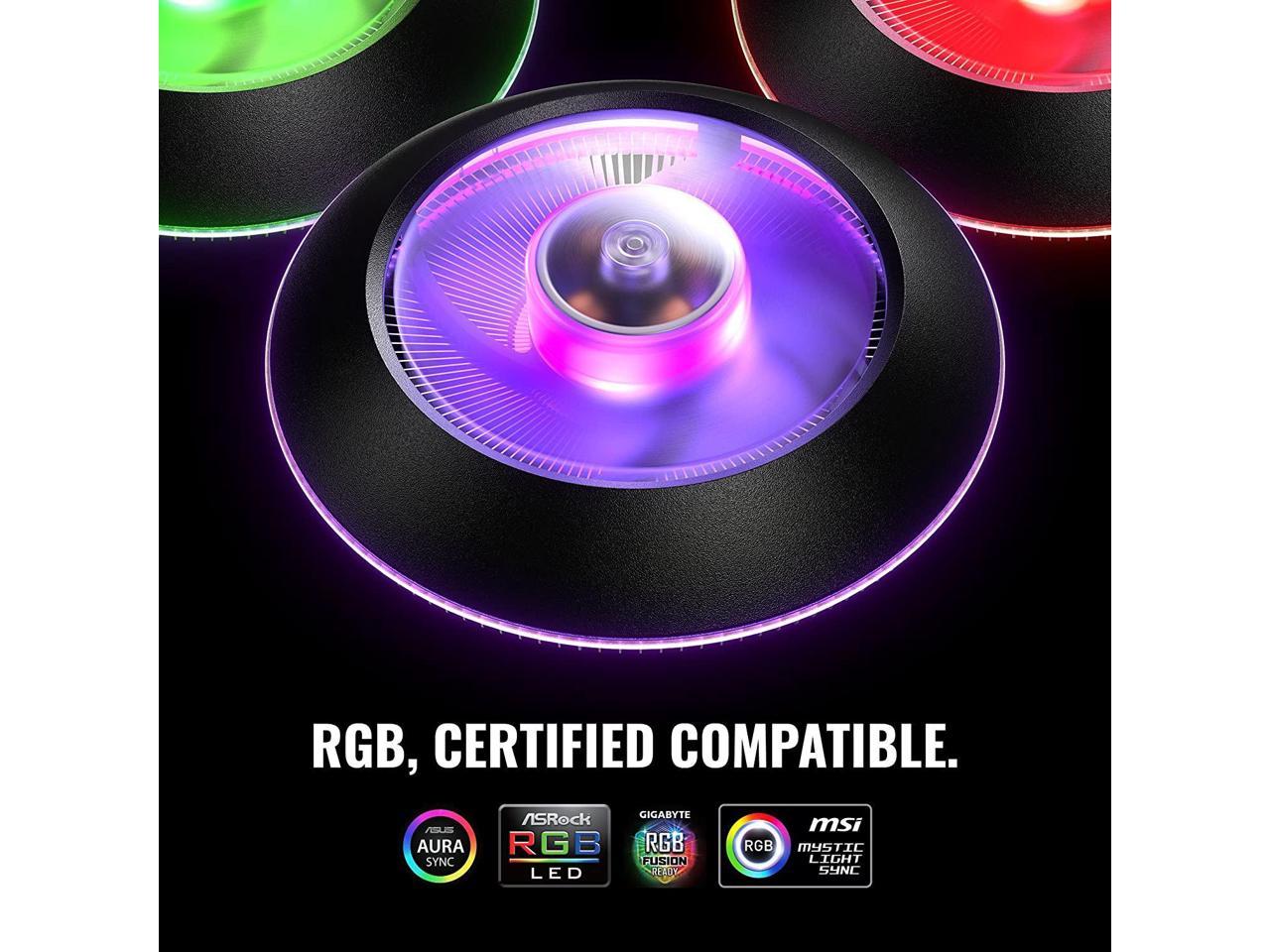 Cooler Master Master Air G100M RGB Top Down Low Profile Mini ITX CPU Refroidisseur