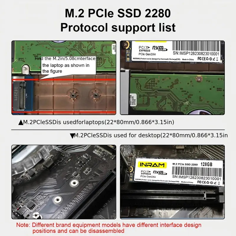 Disque SSD, Stockage NVMe Rapide pour Ordinateurs Personnels