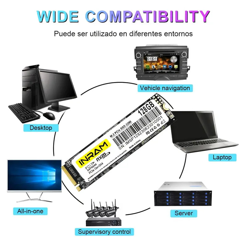 Disque SSD, Stockage NVMe Rapide pour Ordinateurs Personnels