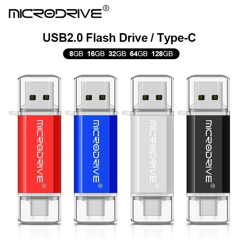 Clé USB OTG haute vitesse de 128 Go, capacité réelle, type C, clé USB 128 Go