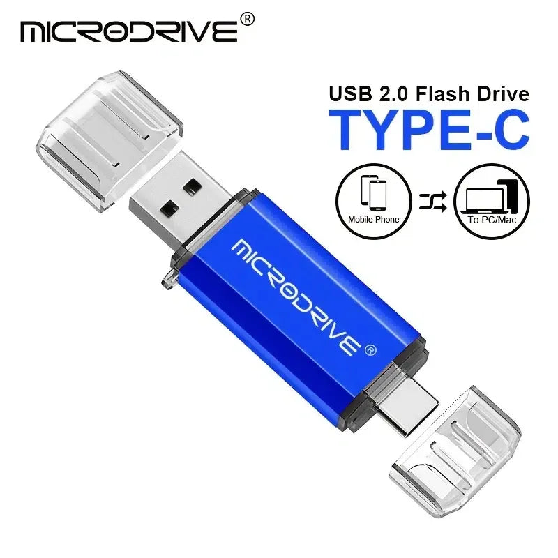 Clé USB OTG haute vitesse de 128 Go, capacité réelle, type C, clé USB 128 Go