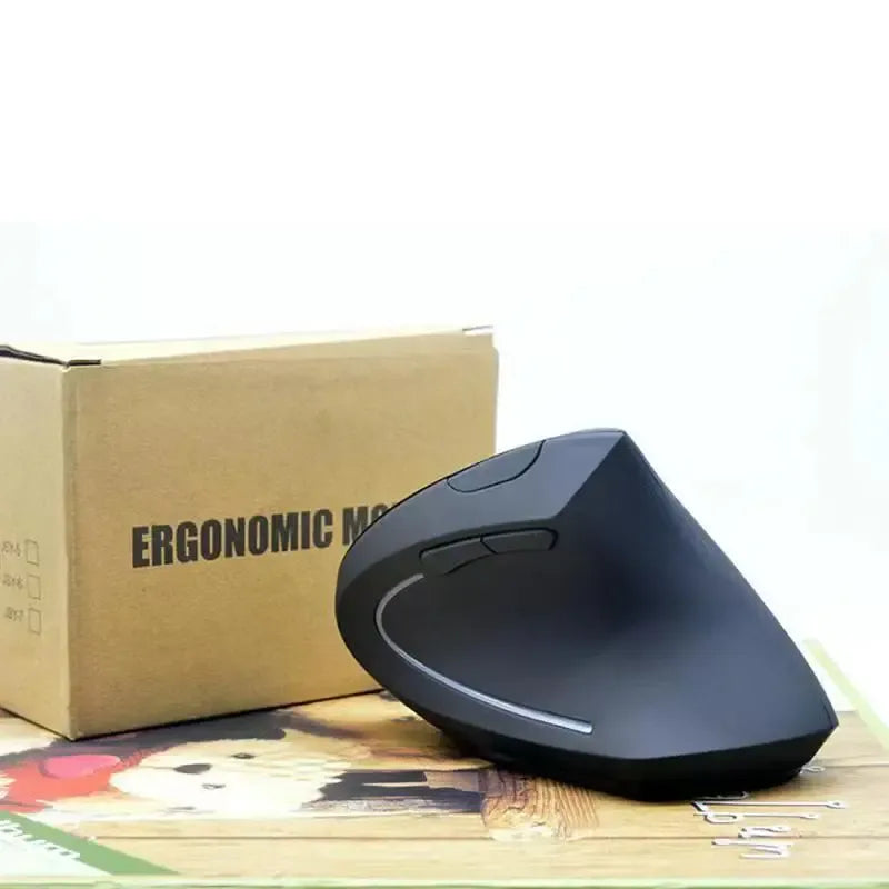 Souris de jeu optique ergonomique sans fil rechargeable 2,4 GHz