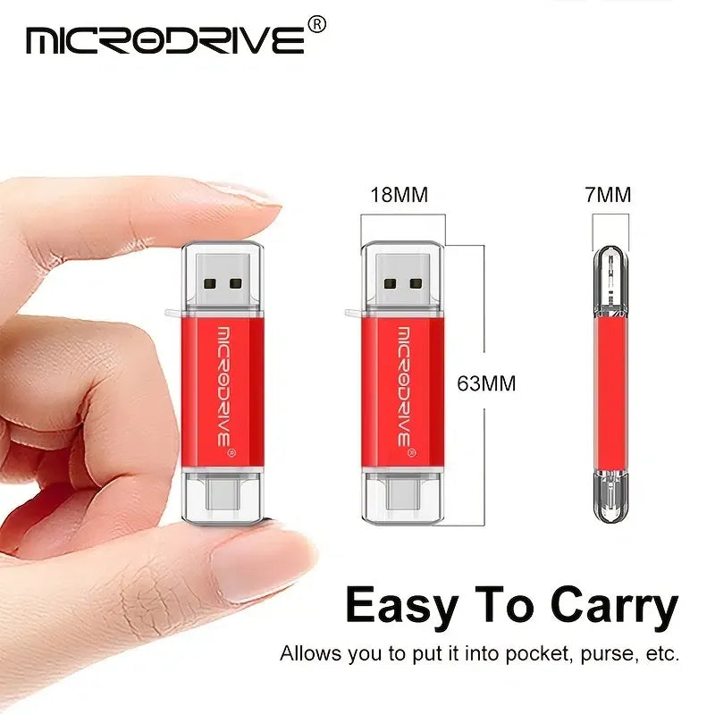 Clé USB OTG haute vitesse de 128 Go, capacité réelle, type C, clé USB 128 Go