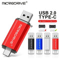 Clé USB OTG haute vitesse de 128 Go, capacité réelle, type C, clé USB 128 Go