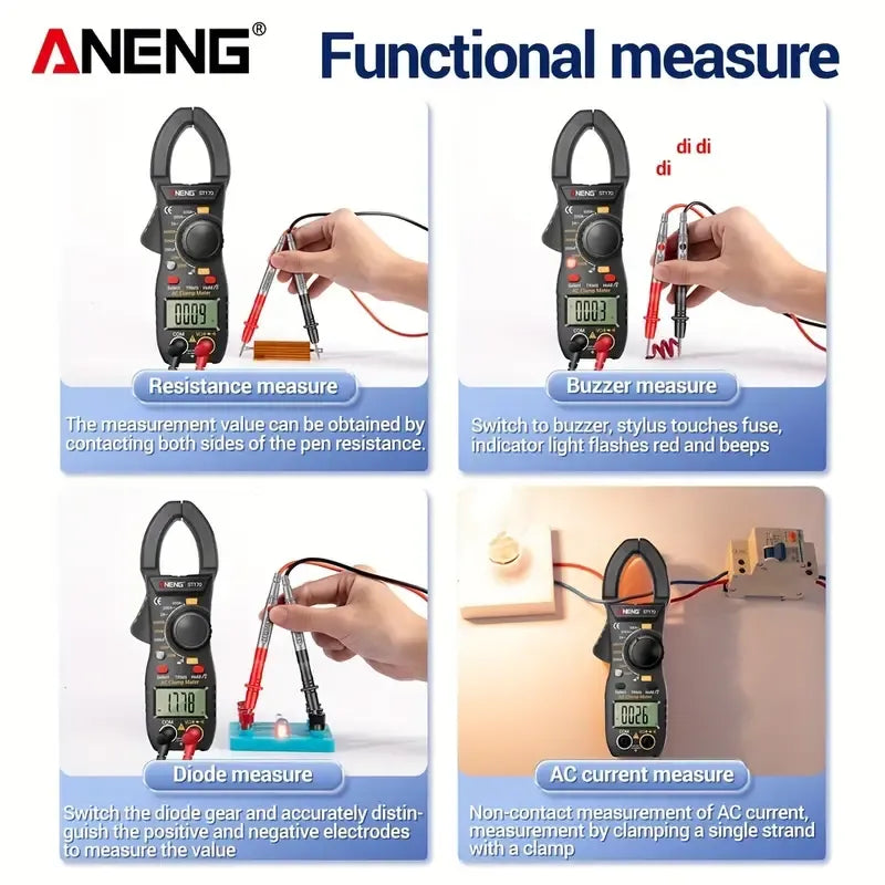 ANENG ST170 Multimètre numérique à pince 500A Courant alternatif