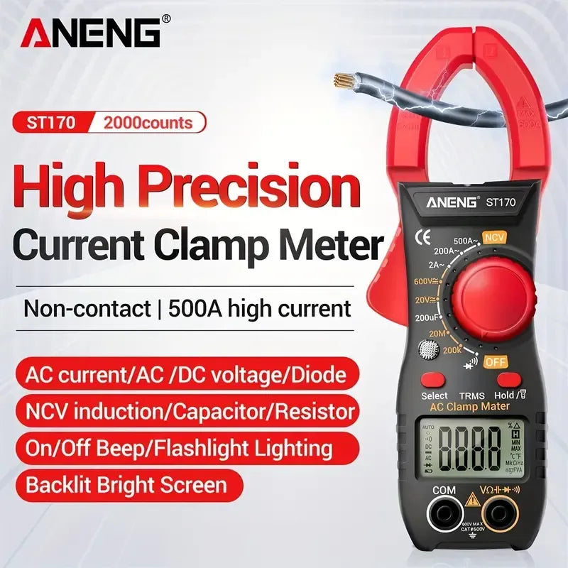ANENG ST170 Multimètre numérique à pince 500A Courant alternatif