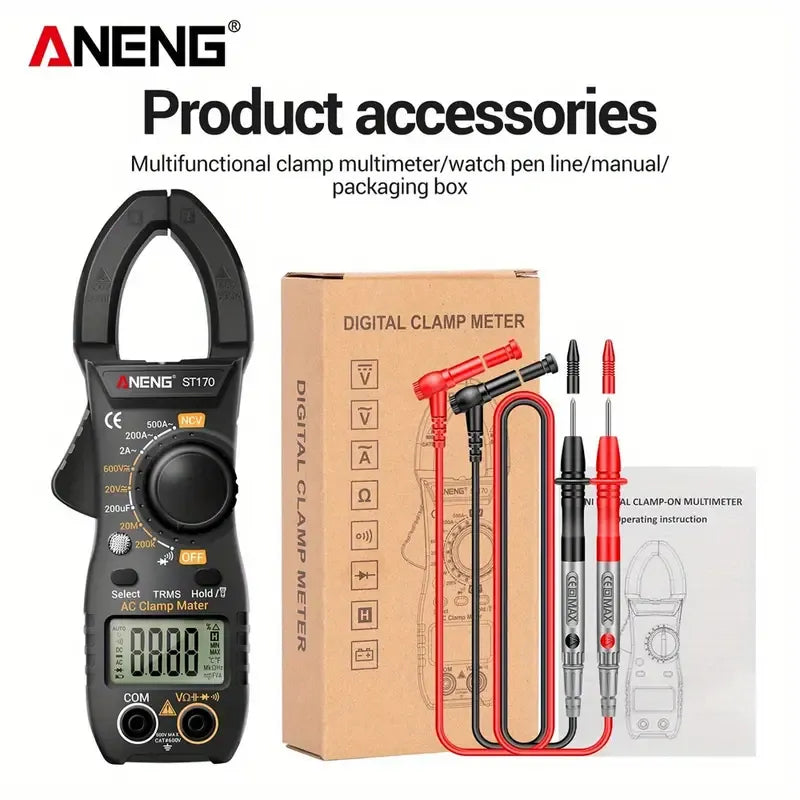 ANENG ST170 Multimètre numérique à pince 500A Courant alternatif