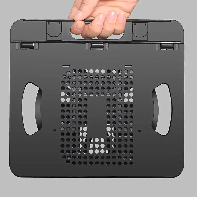 Support d'ordinateur portable carré noir