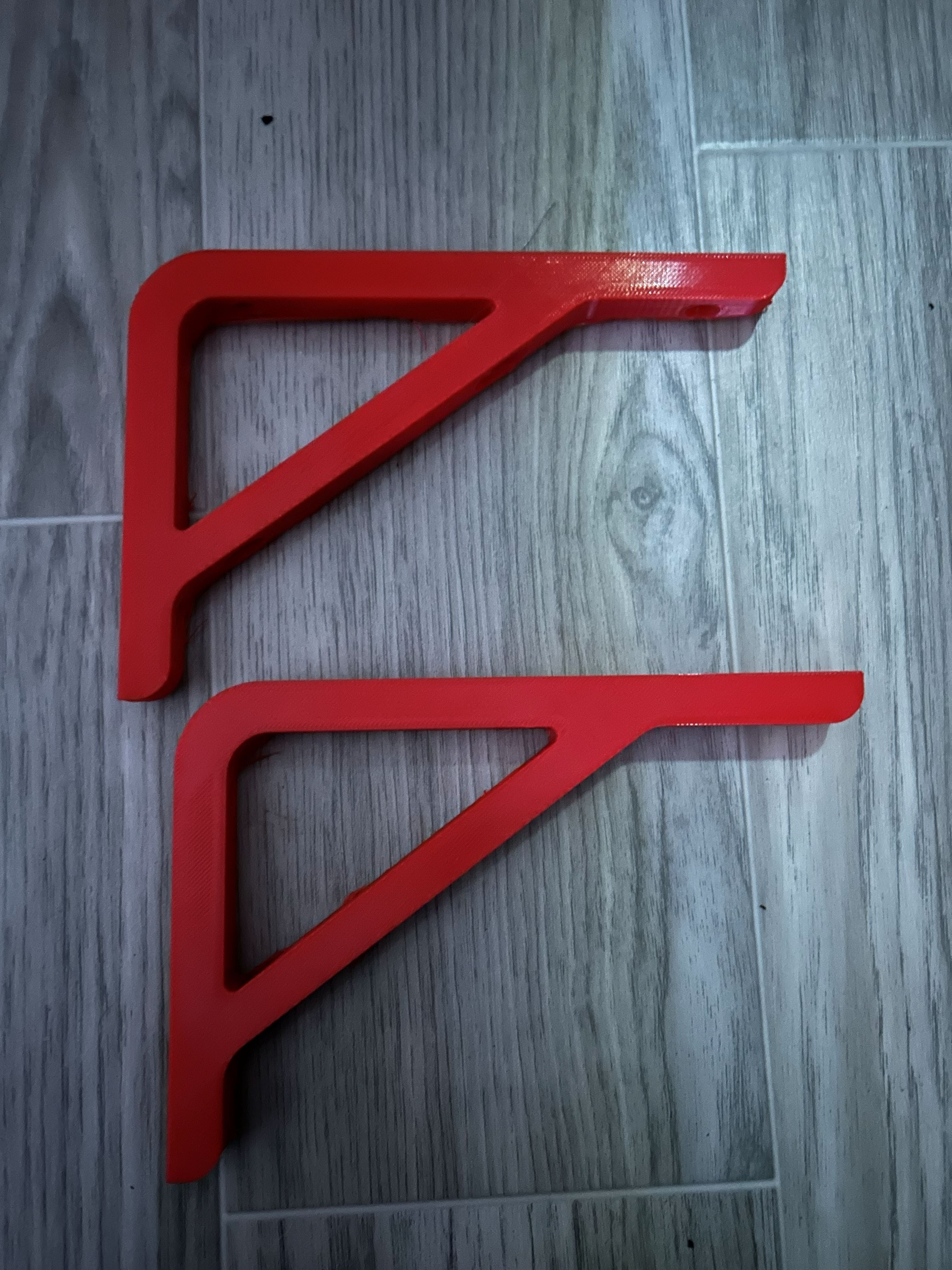 support d'étagère Rouge Impression 3D