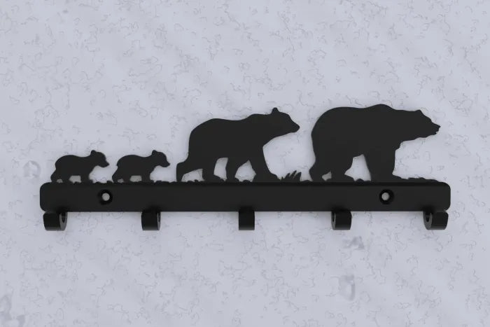 Porte-clés de la famille Ours
