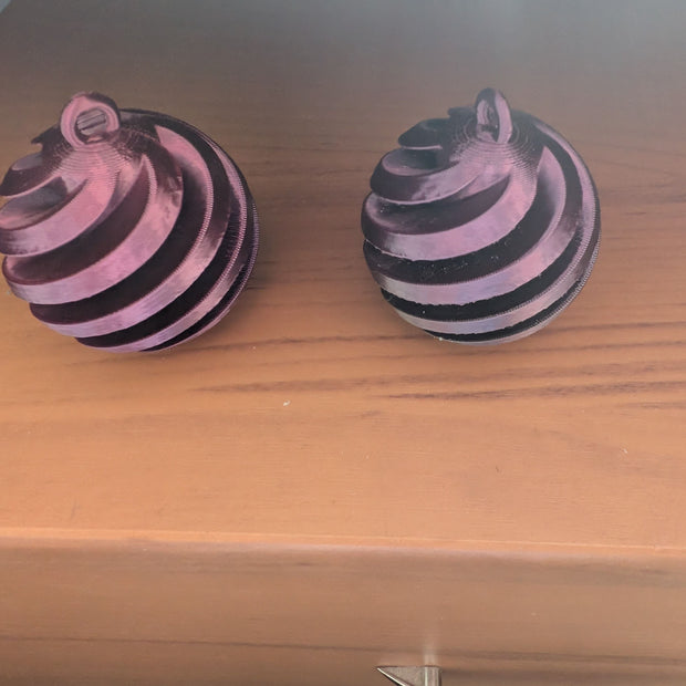 Boule de Noël Spirale – Impression 3D 🎁