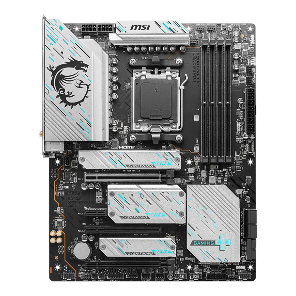 Carte mère MSI X670E Gaming Plus WiFi, ATX - prend en charge les processeurs de bureau AMD Ryzen série 9000/8000/7000, avec DDR5 jusqu’à 192 Go de mémoire maximale, port d’affichage / HDMI