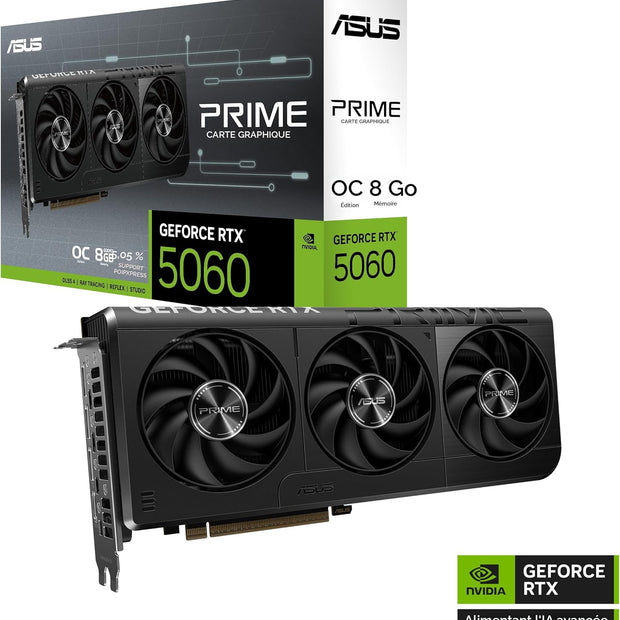 Asus Prime GeForce RTX™ 5060 Carte graphique 8 Go GDDR7