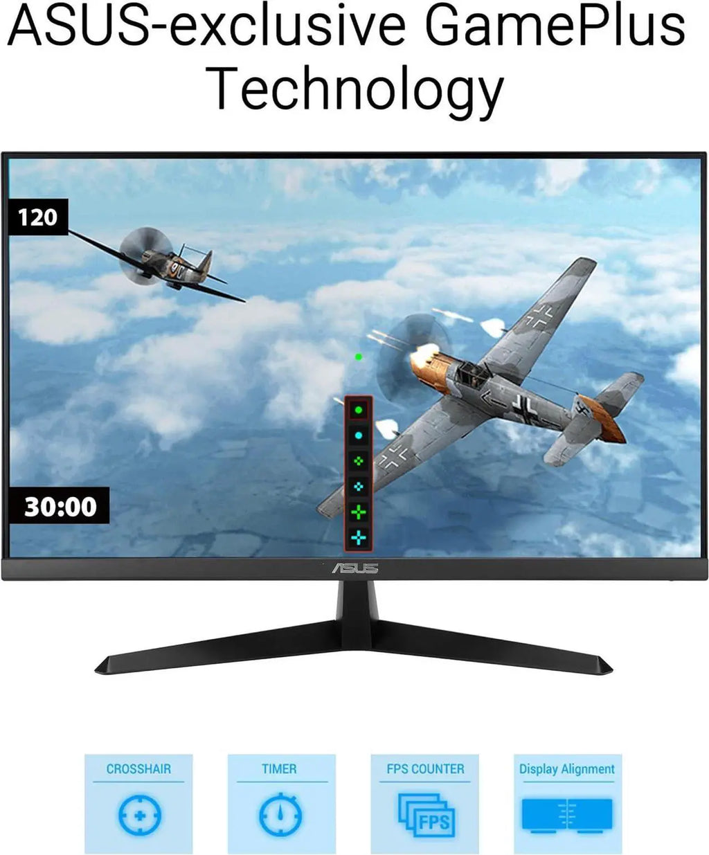 ASUS 27" Full HD 1080p 120 Hz IPS avec AMD Adaptive Sync, temps de réponse 1 ms, Eye Care Plus, filtre de lumière bleue et technologie anti-scintillement, idéal pour le travail et les jeux (VY279HGR)