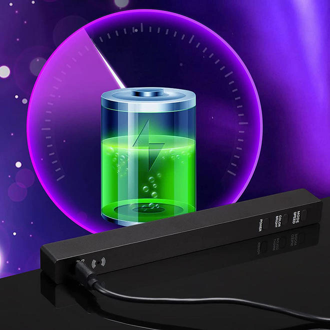 Lumières rythmiques de contrôle du son RVB, analyseur de spectre audio 32 LED 18
