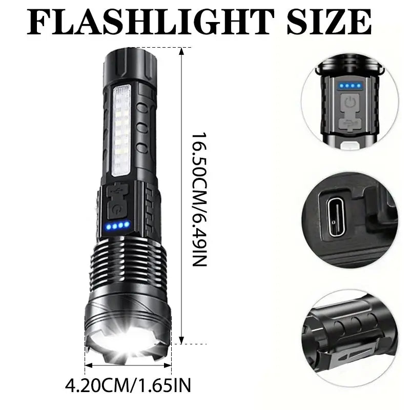 Lampes de poche MACROCOSM USB Rechargeable et multifonctionnelles