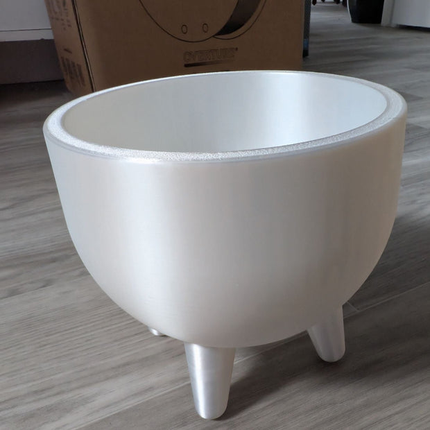 Pot de fleurs de design du milieu du siècle avec pieds