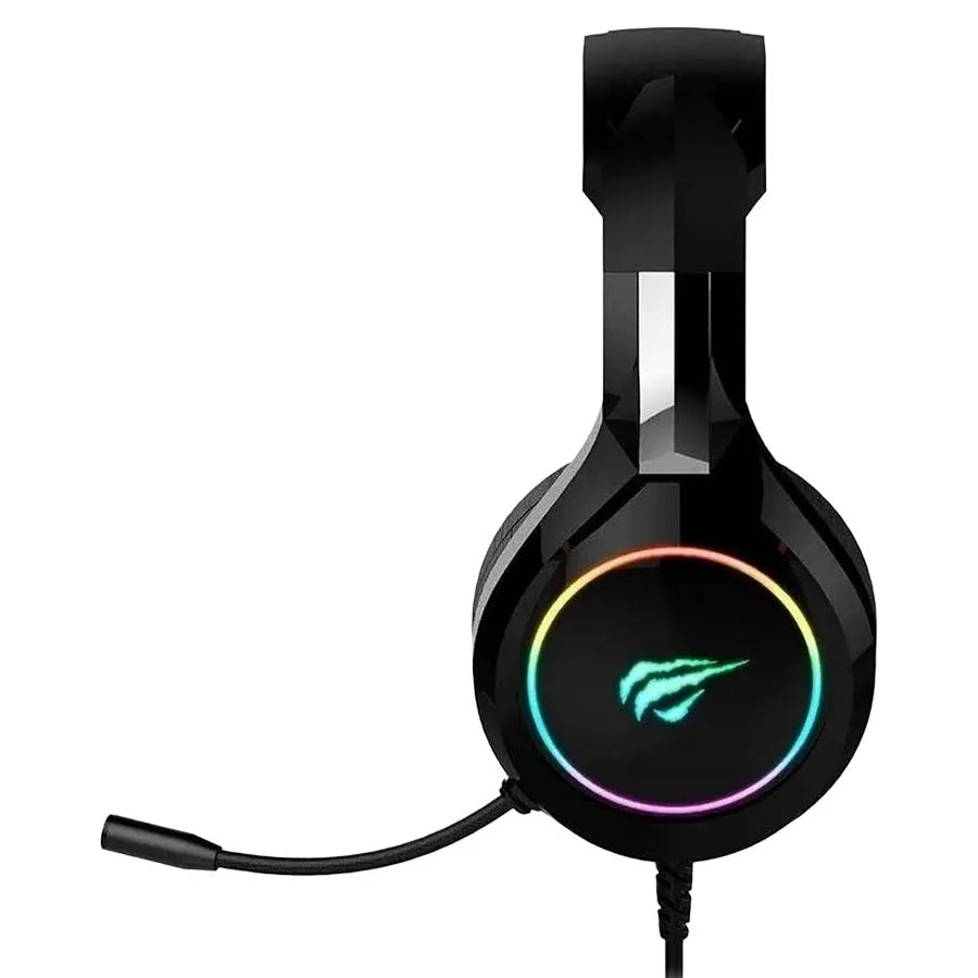Casque de jeu rétroéclairé RVB avec fil et microphone - 3.5 mm/USB
