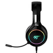 Casque de jeu rétroéclairé RVB avec fil et microphone - 3.5 mm/USB