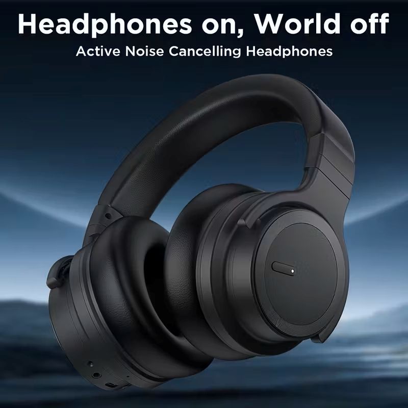 Casque Audio sans Fil à Réduction Active du Bruit avec Basses Intenses
