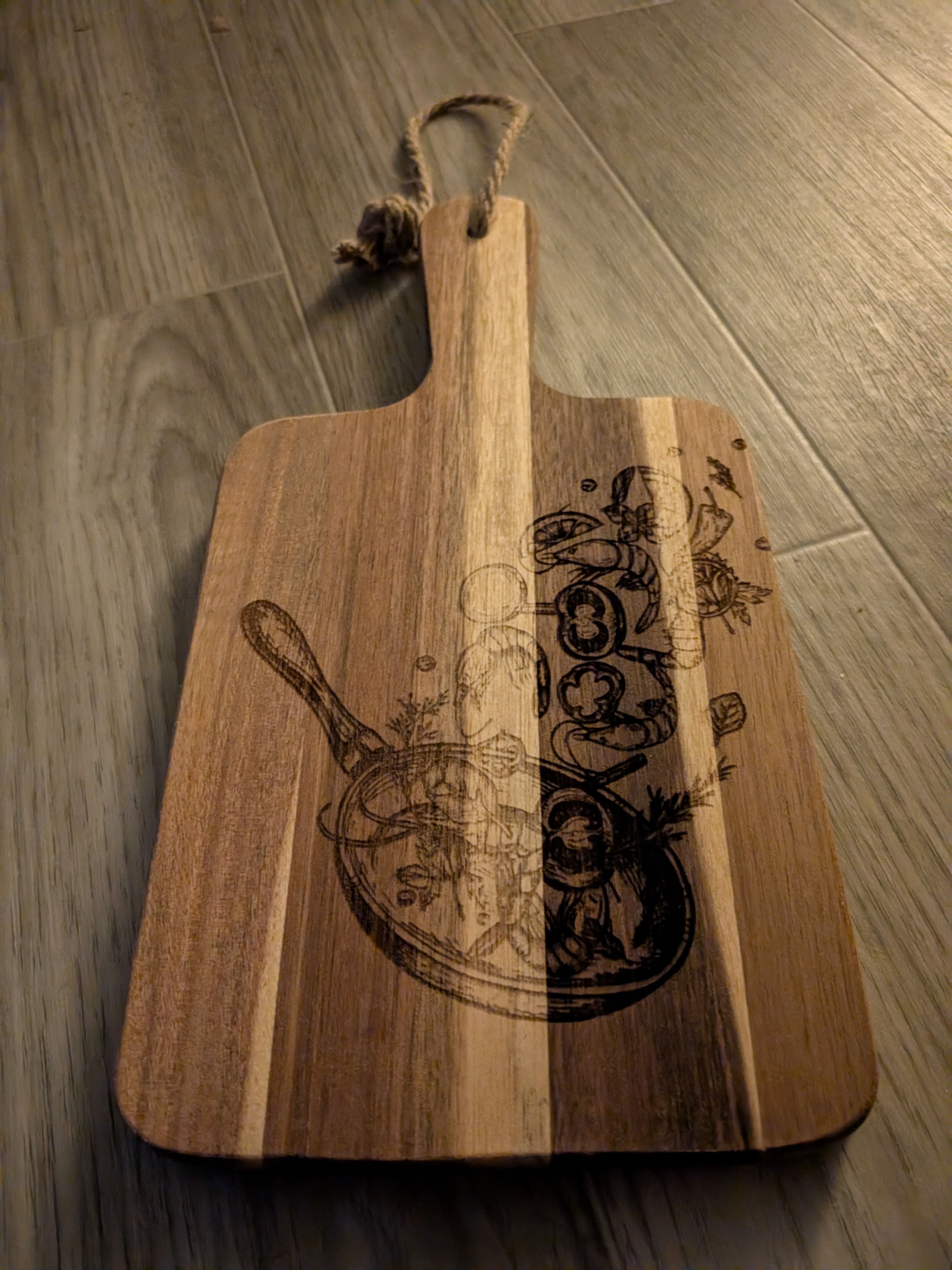 planches à découper en bois d'acacia avec poignées, planches à fromage planches