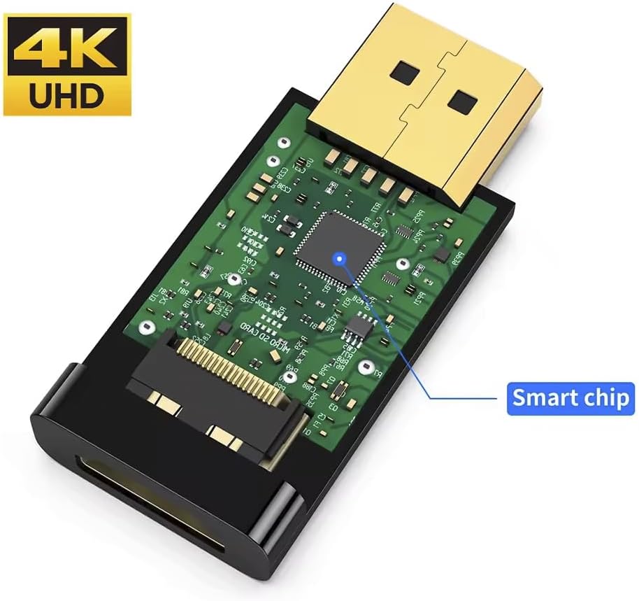 adaptateurs DisplayPort vers HDMI plaqué or [mâle] vers HDMI 1080p [femelle]