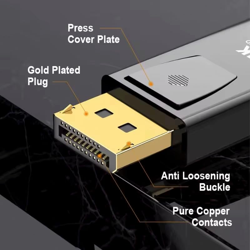 adaptateurs DisplayPort vers HDMI plaqué or [mâle] vers HDMI 1080p [femelle]