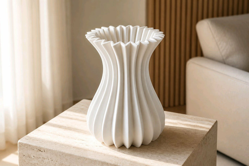Vase rainuré