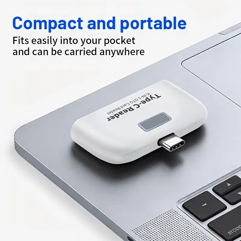 Mini Lecteur Multifonction Portable, Plug-and-Play, Adaptateur de Transfert de D