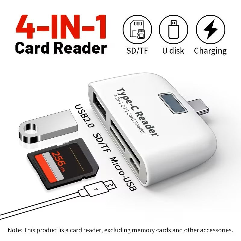 Mini Lecteur Multifonction Portable, Plug-and-Play, Adaptateur de Transfert de D