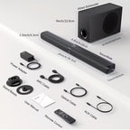Barre de son pour téléviseur intelligent, barre de son avec caisson de basses
