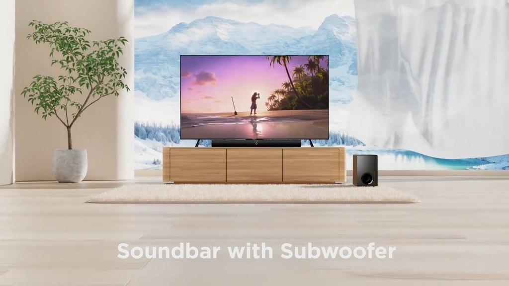 Barre de son pour téléviseur intelligent, barre de son avec caisson de basses